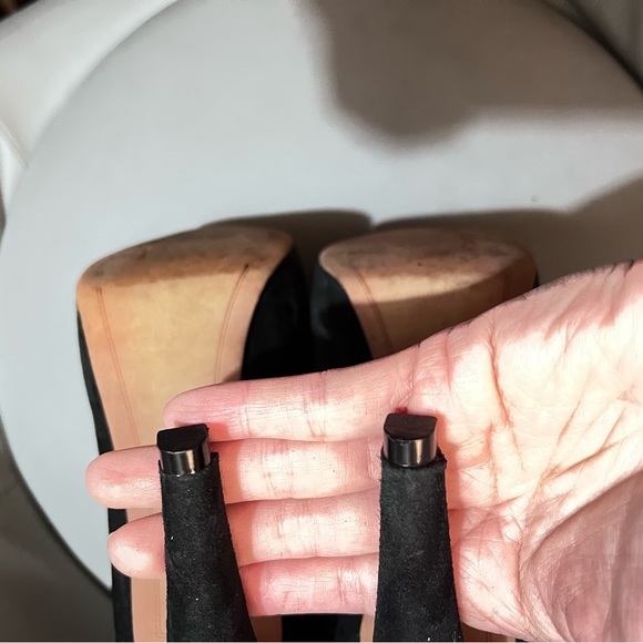 Sam Edelman Black Stilettos Suede Ankle Booties-size 8 - Picture 11 of 13